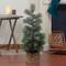3ft. Unlit Snowy Pine Artificial Christmas Tree in Wooden Pot